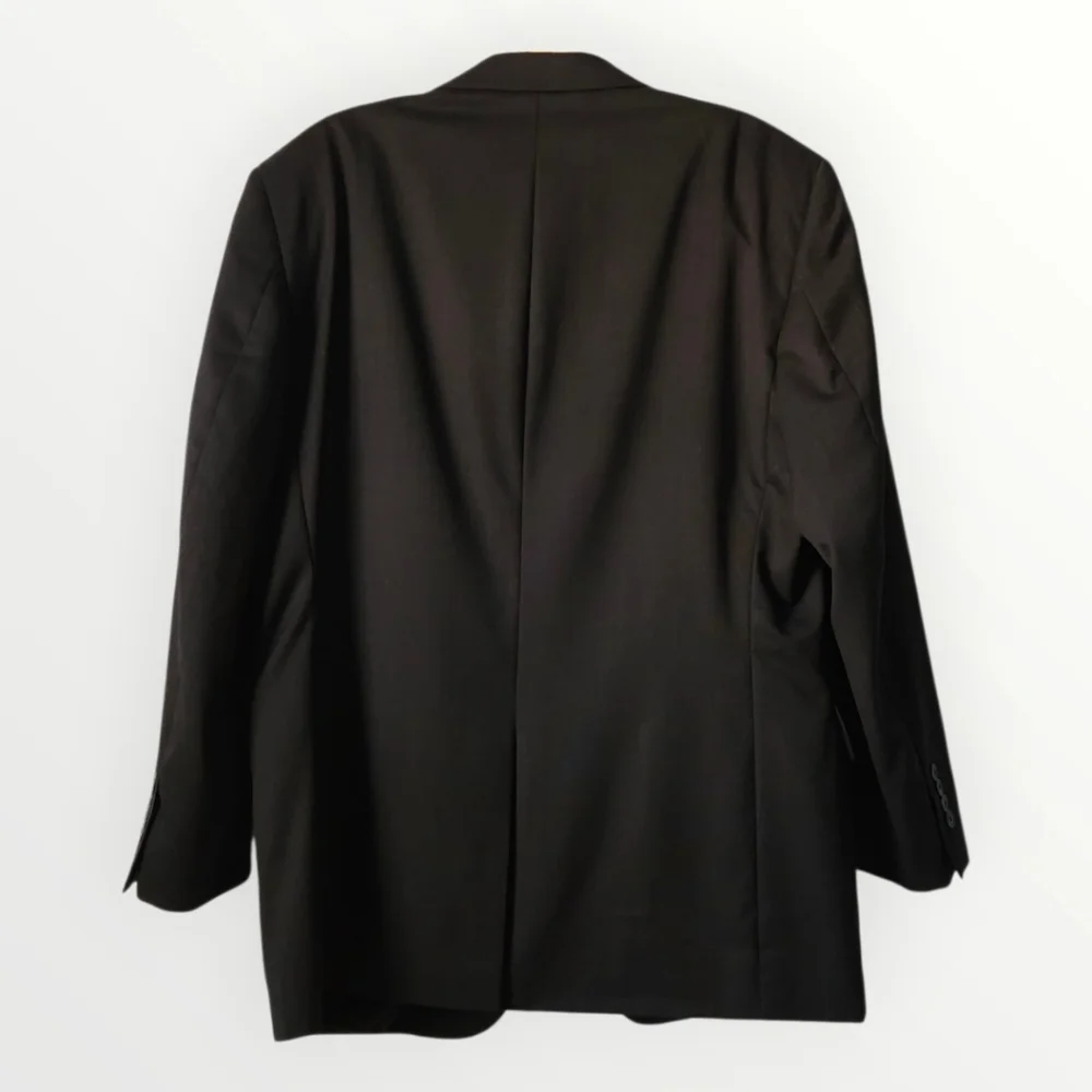 Jos. A. Bank Traveler’s Collection Men’s 46R Black 100%‎ Wool Two-Button Blazer